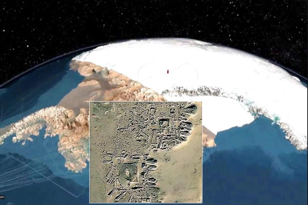Stopy neznámé civilizace ukryté pod ledem Antarktidy